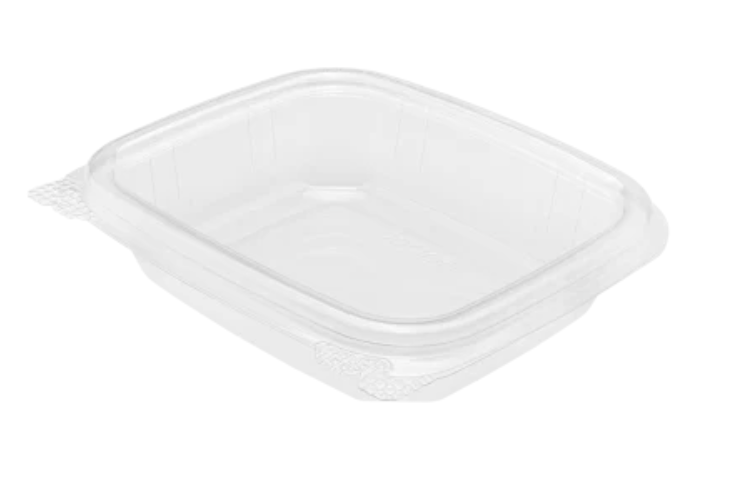 8 OZ PET HINGED DELI CONTAINER