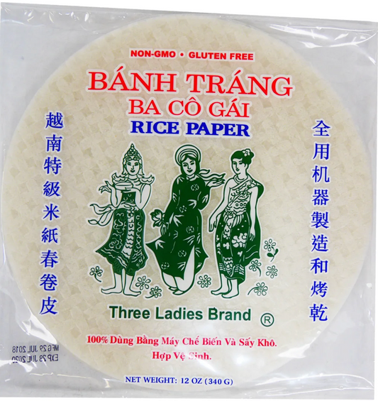 RICE PAPER 25CM 3 LADIES