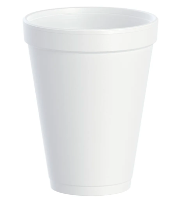 12 OZ WHITE FOAM CUP