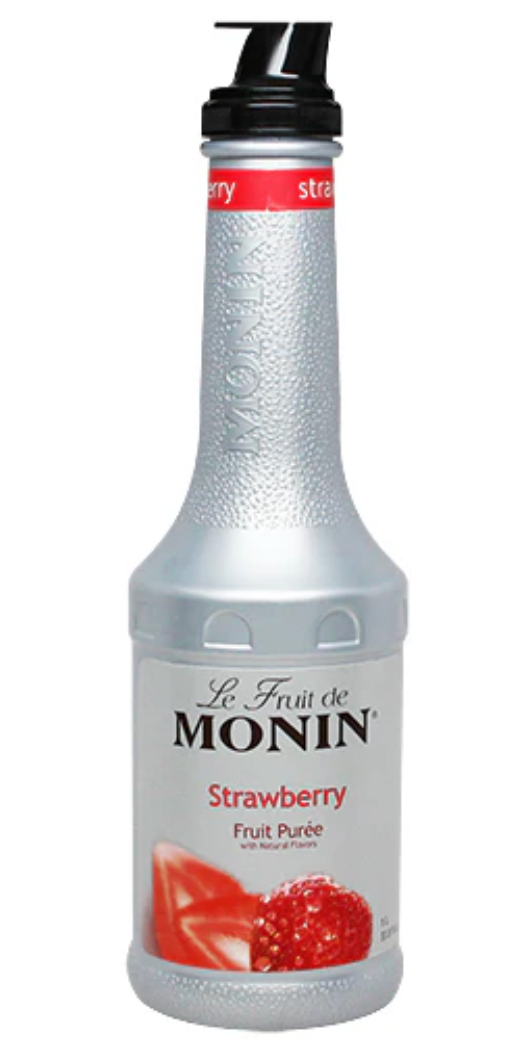 MONIN STRAWBERRY FRUIT PUREE 1.0 LITER
